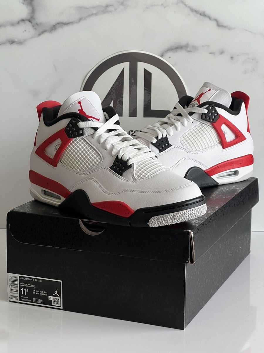 Nike Air Jordan 4 Retro Red Cement Men's Size 11.5 - BRAND NEW | eBay