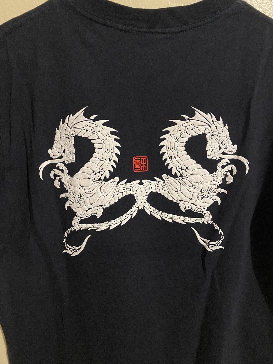 Stussy Double Dragon Vintage OG Outdoor Tee T Shirt Navy Stussy Double Dragon Vintage OG Outdoor Tee T Shirt Navy