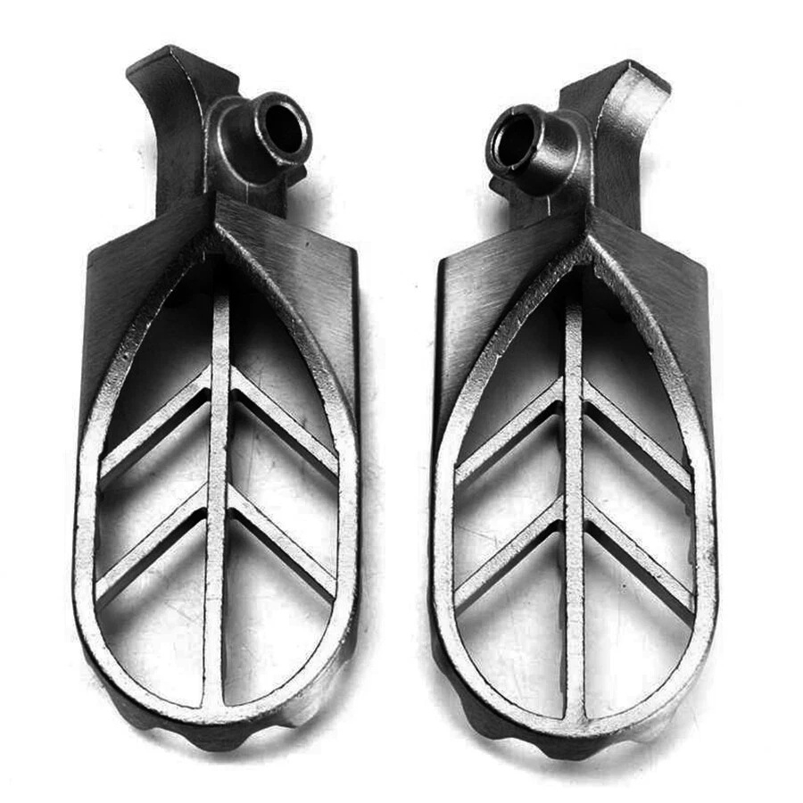 Pair Motorcycles Front Foot Peg Footrest Modified for Honda Yamaha USA - Image 2 of 4