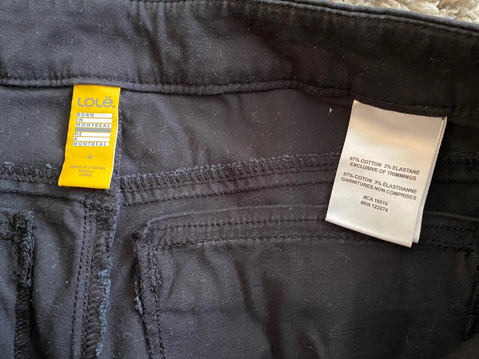 lole cotton stretch pants
