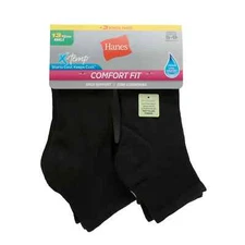 Hanes Women's Comfort Fit Ankle Socks 10 + 3 Bonus pack Size 5-9