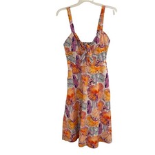 Anthropologie Cecilia Pettersson Midi Dress Size 6 Multicolor Floral Tie Front