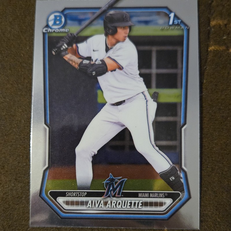 Bowman 2025 Bowman Chrome 1st Bowman Aiva Arquette Marlins #BCP-40