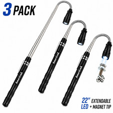 3 Pack Telescoping Magnetic Pickup Tool LED L...