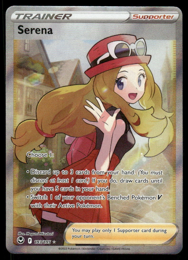 Pokemon Cards Serena 193/195 Silver Tempest Ultra Rare NM