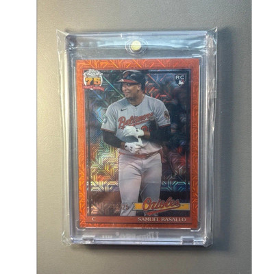 2026 Topps Series 1 Samuel Basallo Orange Mojo Silver Pack RC /25 #91C-30