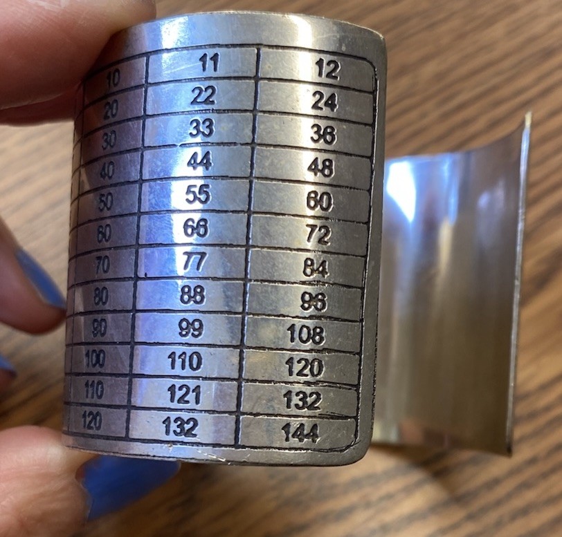 Large Cuff Multiplication Table Bracelet - image 5