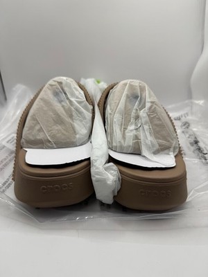 Crocs Getaway Gems Triangle Flip Color Latte Size 6 W 212335-2Q9