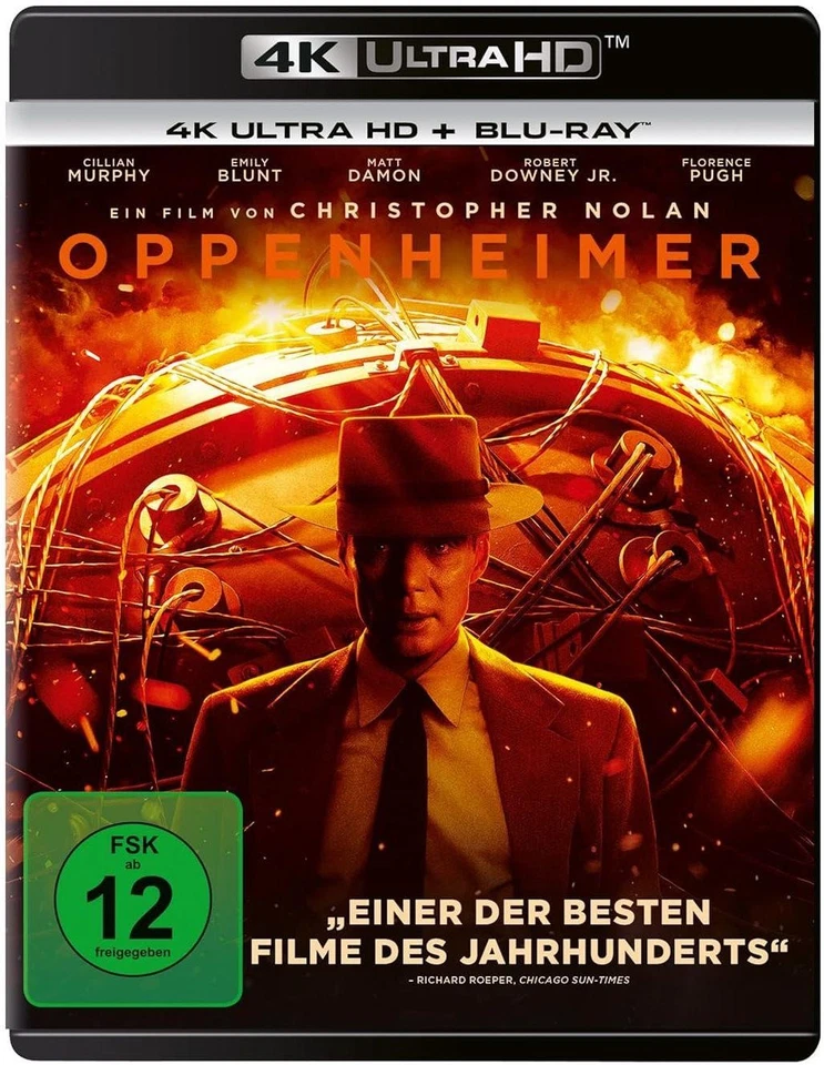 OPPENHEIMER (Cillian Murphy) 4K Ultra HD + 2 Blu-ray Discs NEU+OVP - Bild 1 von 1