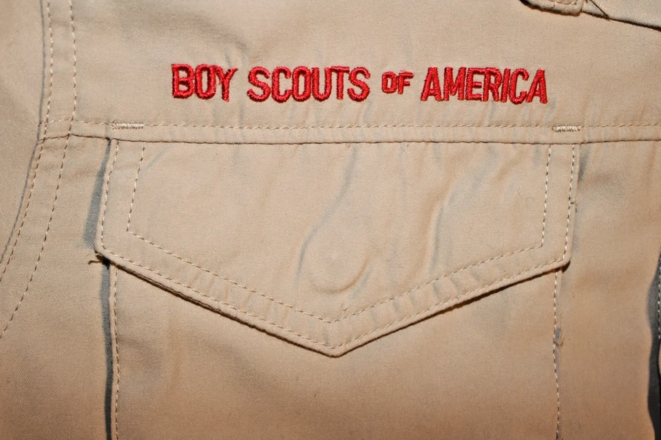 Camisa juvenil Boy Scouts of America BSA bronzeada média ventilada poli microfibra macia - Imagem 3 de 4