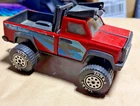 Vintage Tonka Night Striker 4 Wheel Drive Black Red Pick Up Truck Pressed Steel