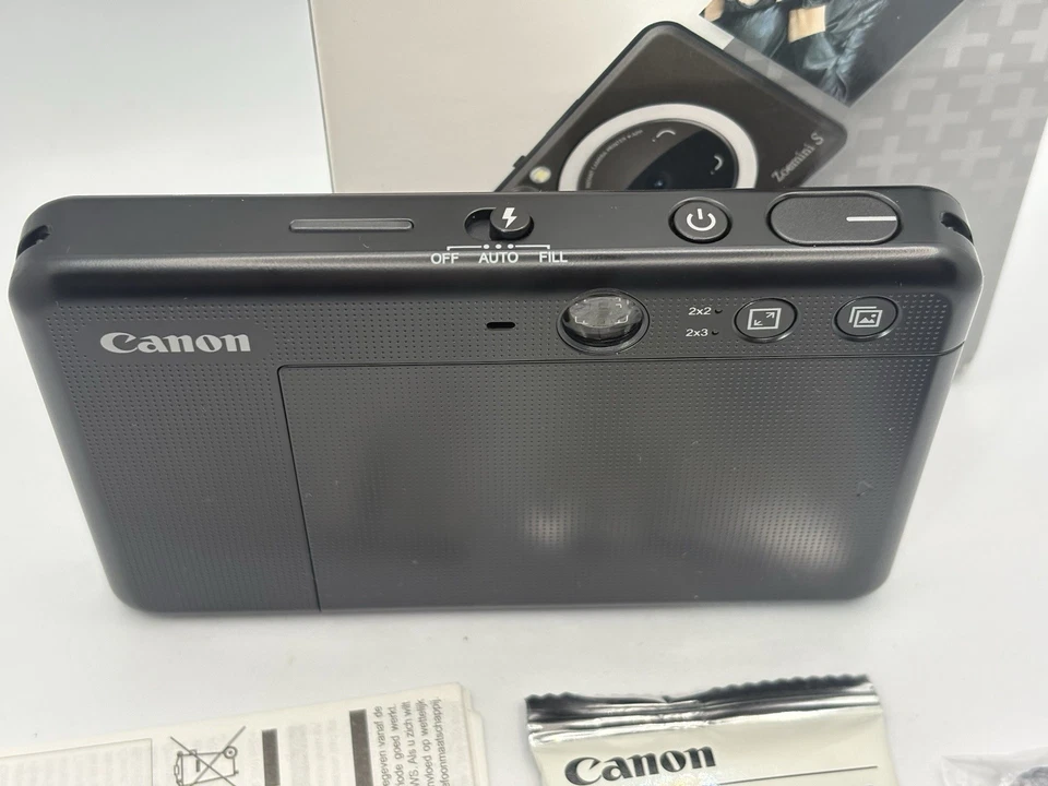 Canon Zoemini S Instant Camera & Photo Printer (Black) + 10 Shot Roll / Film - Image 4 of 4