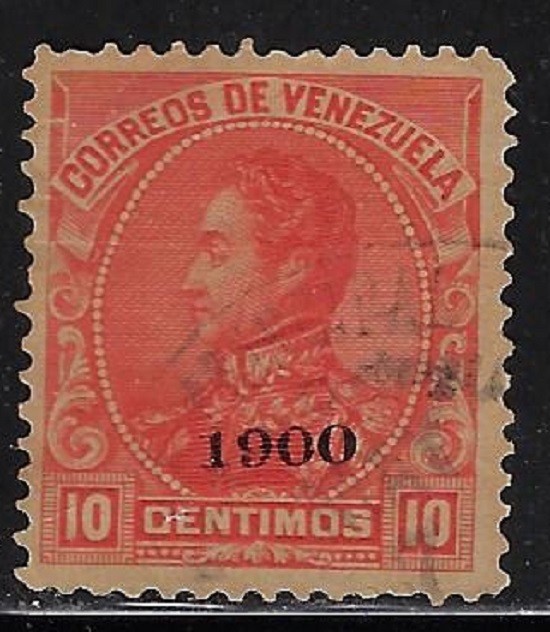 Venezuela: 1900; Scott 157, not overprinted Castro, only 1900, Used, EBV1540