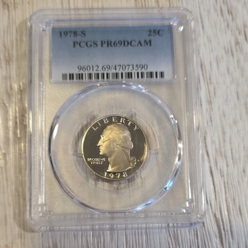1978-S Washington Quarter Silver Proof PCGS PR69DCAM San Francisco 25C