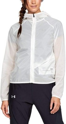 Under Armour Damen Regenjacke XS Weiß Sportjacke Windbreaker Fitness