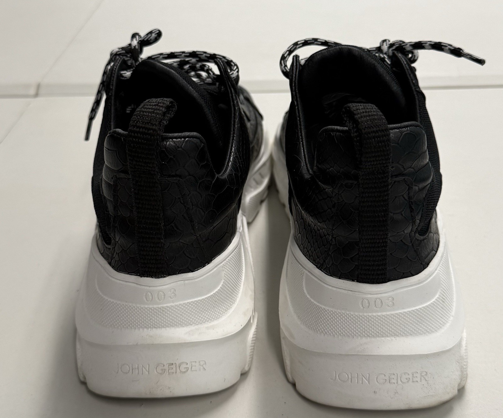 John Geiger Sneaker 003 Black Python Holographic … - image 8