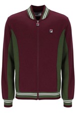 Fila Vintage Settanta Baseball Track Jacket Top Garnitur Windsor Wine Chive F Logo
