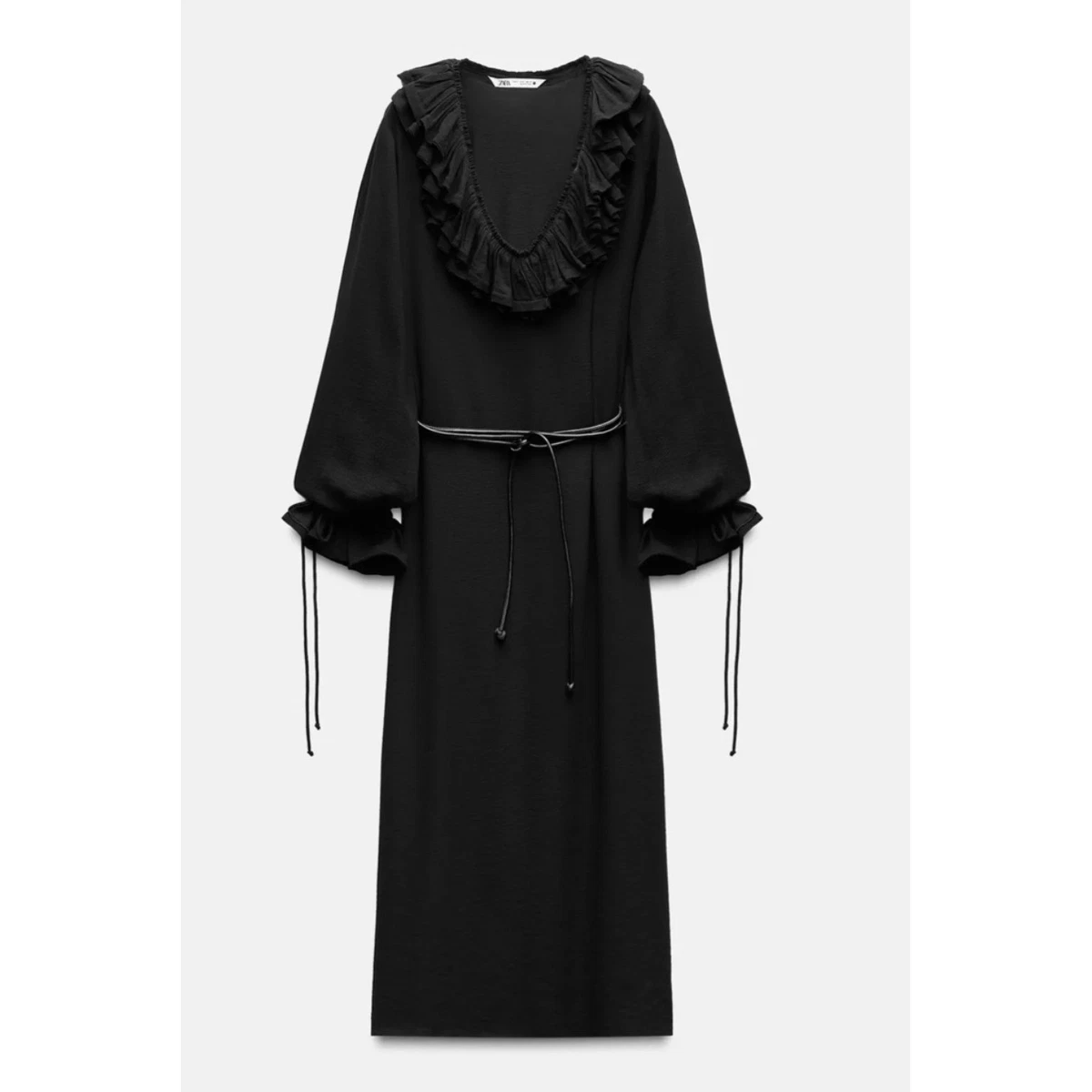 black faux leather midi dress Faux Leather Midi Dress – ZITRINA AND CO main image 0