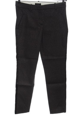 FIVEUNITS Chinohose Damen Hose Gr. DE 36 schwarz-bronzefarben Glitzer-Optik