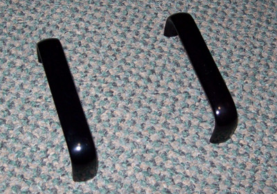 Aluminum Rack Mount Handles  Equipment Amplifier Black - New Old Stock