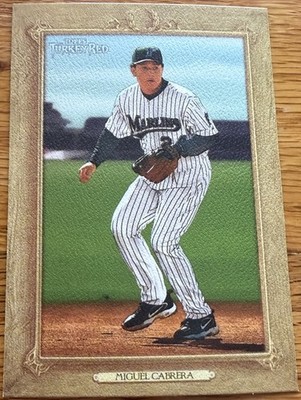 Miguel Cabrera 2007 Topps Turkey Red Short Print SP #180 Ad Back Variation VAR