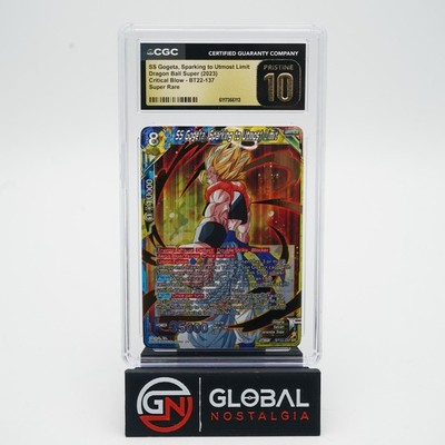 SS Gogeta #BT22-137 Dragonball Super Critical Blow 2023 POP 10 CGC Pristine 10