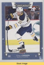 2017-18 Upper Deck Compendium Blue Johan Larsson #35 READ 0e3