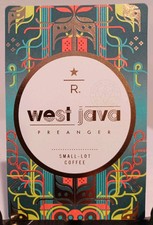 TARJETA CATADORA STARBUCKS 2015 "WEST JAVA" UNA OBRA DE ARTE ~ RARA Y NUEVA ~ GRAN PRECIO