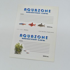 Sega Saturn AQUA ZONE Aquazone + Sticker Spine * 3279 ss