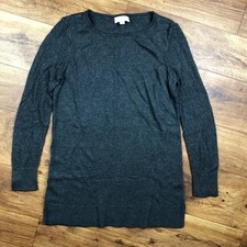 LOFT Outlet Women Sz M Gray Long Sleeve Sweater Shirt