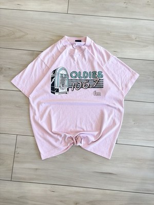 Screen Stars Best Vintage 1987 : Oldies 106.7 Pink T-Shirt Women s Sz Large Rare