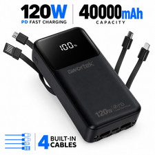 40000mAh 120W Power Bank Charging Portable External Battery For Cell Phone