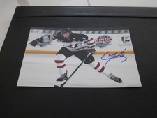CALE MAKAR SIGNED AUTO TEAM CANADA 4X6 PHOTO- PRE NHL SIGNATURE AVALANCHE # J12