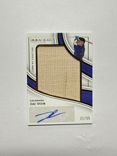 2023 Panini Immaculate JUMBO BAT AUTO PROSPECT ROOKIE Zac Veen 22/35