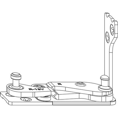 Maco Multi Power Ecklager Holz FT 24, Versatz 13mm links Stahl Tricoat-Evo