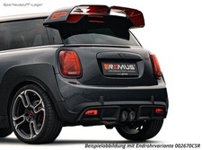 Remus Anlage ab OPF Mini F56 F57 2x98mm Black Chrome - eingerollt