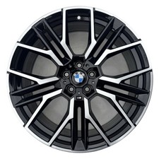 894M 20” GENUINE BMW 8 SERIES G14 FRONT ALLOY WHEEL BLACK DIAMOND CUT 8J 5A07083