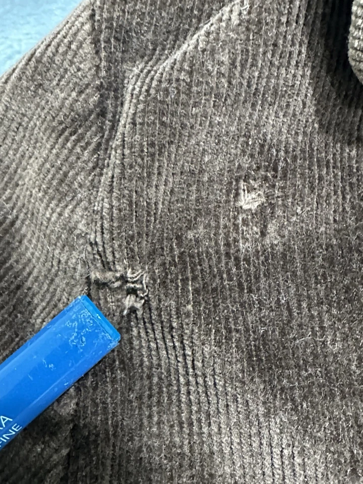 Chaqueta para mujer TM True Meaning talla mediana marrón bordado flores botón * Foto 4 de 4