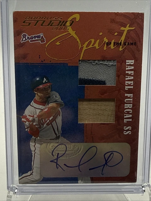 2005 Studio Spirit of Game #SOG-8, RAFAEL FURCAL Auto Patch Bat /10, Atl Braves