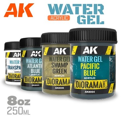 AK Interactive: WATER GEL Terrains - Acrylic Water Texture FX Effects - 250ml