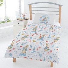 Peter Rabbit Foresta Vita Copri Piumone Junior Federa Set da Letto Reversibile