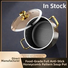 Zuppiera in acciaio inox grande capacit�� con per nido d'ape per cucinare