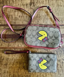 【ぐるぐる】COACH パックマン ショルダーバッグ COACH PAC-MAN コーチ F72906 パックマンコラボ ショルダーバッグ