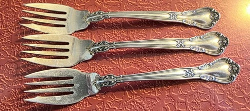 3 Gorham Sterling Silver Dinner Salad Chantilly