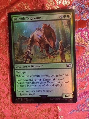 FOIL Balamb T-Rexaur Final Fantasy Magic The Gathering MTG card