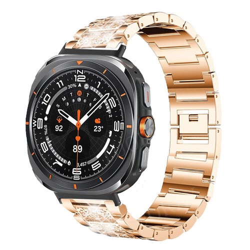 Bling Metal Stainless Steel Watch Band Strap For Samsung Galaxy Watch Ultra 47mm - Picture 42 of 55