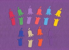 FIRECRACKER small 4th of July die cuts scrapbook cards