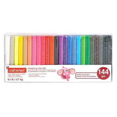 6.1lb. Assorted Colors Modeling Clay Set by Craft Smart  144pc