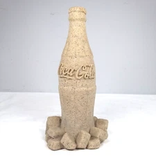 Coca-Cola Bottle & Ice Sand Sculpture by Mr. Sandman Vintage 1991 Made in Canada