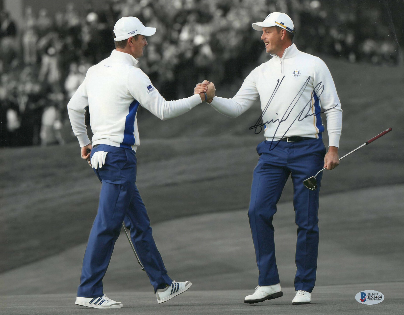 HENRIK STENSON AUTOGRAPHED SIGNED PGA 11X14 PHOTO PICTURE GOLF MASTERS BECKETT 8 